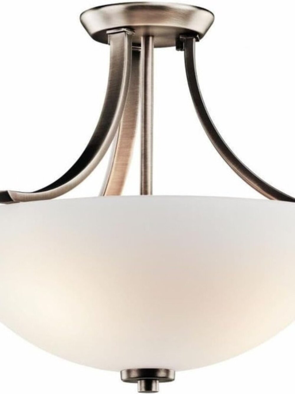 Kichler 42563BPT Semi Flush 3Lt in Brushed Pewter